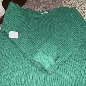 Altar'd State Vibrant Green Crewneck Sweater